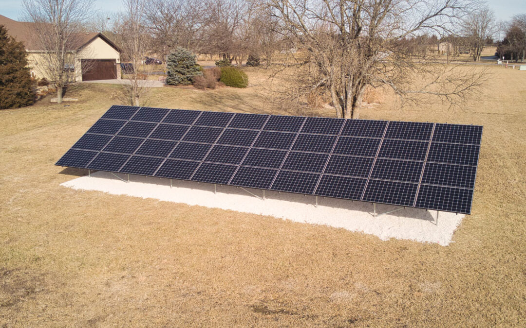 14.4 kW Residential Ground-Mount Solar Installation in Lawrence, Kansas