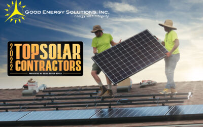 Good Energy Solutions Named a Top Solar Contractor