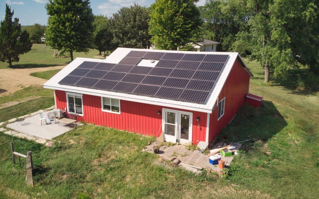 9 kW Residential Solar Installation in Oskaloosa, Kansas